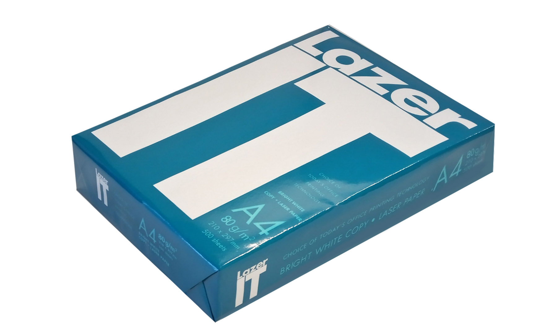 Папір для друку LAZER IT A4, 80 г/м2, 500 арк., білий